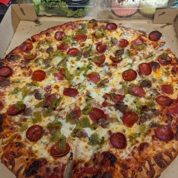 Sergio's Bakery and Cafe - Pepperoni, sausage, bacon, and green chile pizza! - Bakeries Near Me - Albuquerque, New Mexico Sergio's Bakery and Cafe - Pepperoni, sausage, bacon, and green chile pizza! - Bakeries Near Me - Albuquerque, New Mexico