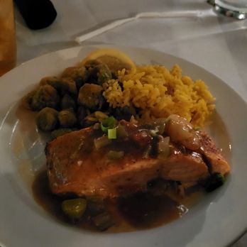 Alhambra Theatre & Dining - Blackened salmon.   Really good - Performing Arts Near Me - Jacksonville, Florida