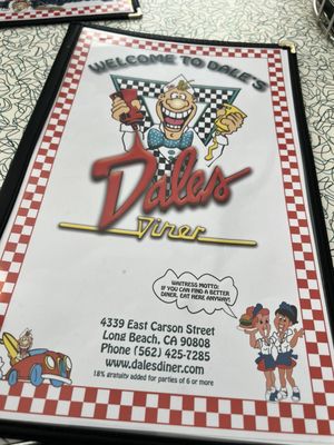 Menu photo 2 Dale's Diner Long Beach, CA Menu photo 2 Dale's Diner Long Beach, CA