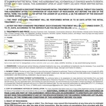 Aptive Pest Control - The individual set me up for a higher tier contract with my initials that I never signed nor agreed upon. - Pest Control Near Me - Corona, California Aptive Pest Control - The individual set me up for a higher tier contract with my initials that I never signed nor agreed upon. - Pest Control Near Me - Corona, California