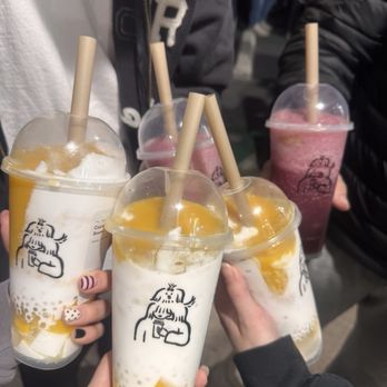 Heytea - Mango coconut boom and crisp grape - Bubble Tea Near Me - Irvine, California