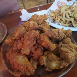 Hooters - 20 wings. Hot. Breaded. All Drums. Heavenly.