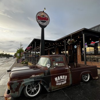 Hanks Chop Shop - Outside with their cool Ford truck - Casinos Near Me - West Yellowstone, Montana Hanks Chop Shop - Outside with their cool Ford truck - Casinos Near Me - West Yellowstone, Montana