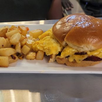 BBQ On Wheels Catering - Smoked Bologna, Egg & Cheese - Food Trucks Near Me - Neptune, New Jersey