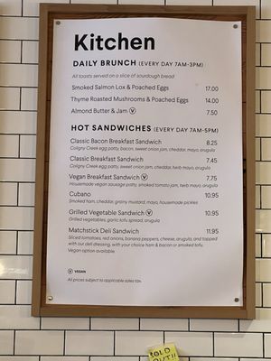 Menu photo 3 Matchstick Coffee Vancouver, BC