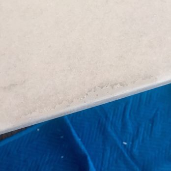 Art Stone Granite and Marble - This is the edge they dropped my slab on and tried to fill it in. - Building Supplies Near Me - Marietta, Georgia