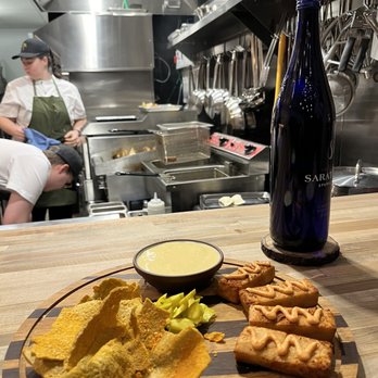 EYV Restaurant - Broccoli "Chicharrons" and Hummus Fritters - Venues & Event Spaces Near Me EYV Restaurant - Broccoli "Chicharrons" and Hummus Fritters - Venues & Event Spaces Near Me