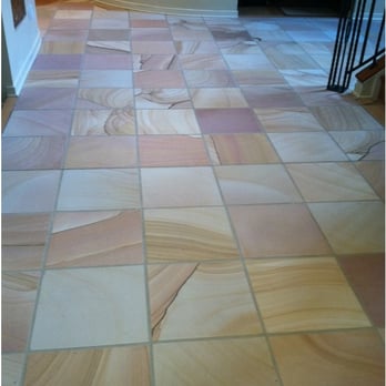 The Marble Doctor - Honed finish to 20year old sandstone floor. - Flooring Near Me - Chantilly, Virginia The Marble Doctor - Honed finish to 20year old sandstone floor. - Flooring Near Me - Chantilly, Virginia