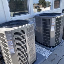 2 new central air conditioning units.