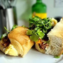East Frank Superette & Kitchen - Breakfast banh mi sammie, $9. Mmmm.