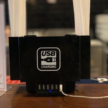 Donatina Neapolitan Pizza Cafe - USB charging stations at the bar. All in the details. - Pizza Near Me - Patchogue, New York Donatina Neapolitan Pizza Cafe - USB charging stations at the bar. All in the details. - Pizza Near Me - Patchogue, New York