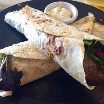 The Deck Cafe - Burgeritto with sour cream on side ($16 AUD) - Cafes Near Me - Currumbin, QLD The Deck Cafe - Burgeritto with sour cream on side ($16 AUD) - Cafes Near Me - Currumbin, QLD