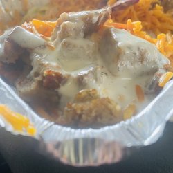Khan's Halal Food Cart - Lamb over rice
