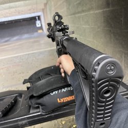 On Target - Rifle lane 25 yards. Lane 20.