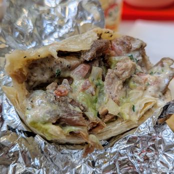 Saucy Asian - Inside of the Cali Burrito without the fries - Korean Near Me - Milpitas, California Saucy Asian - Inside of the Cali Burrito without the fries - Korean Near Me - Milpitas, California