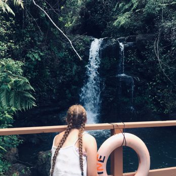 KapohoKine Adventures - Looking into water falls - Tours Near Me - Hilo, Hawaii