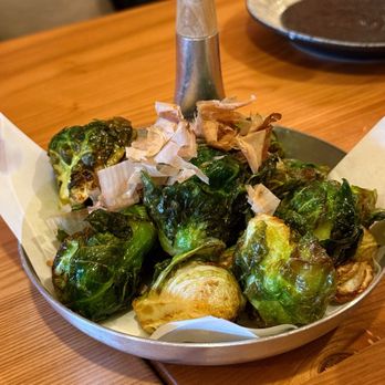 Somenya - Crispy Brussels Sprout; Follow me @RimyEats on Instagram - Japanese Near Me - Quincy, Massachusetts