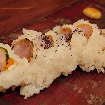 Uchi Houston - Ham and eggs roll... still one of my favorite dishes ANYWHERE - Sushi Bars Near Me - Houston, Texas Uchi Houston - Ham and eggs roll... still one of my favorite dishes ANYWHERE - Sushi Bars Near Me - Houston, Texas