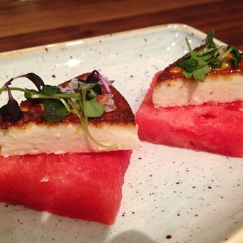 Yardbird - Warm farmer's cheese ($5) - watermelon, olive oil, sea salt - Southern Near Me - Las Vegas, Nevada