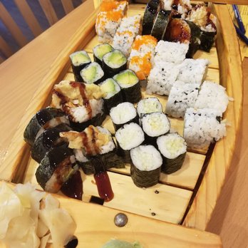 Sushi Tokoro - Our boat full of sushi rolls! - Japanese Near Me - Chicago, Illinois Sushi Tokoro - Our boat full of sushi rolls! - Japanese Near Me - Chicago, Illinois