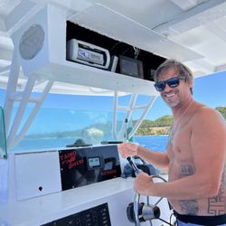 Taino Divers - Captain Chris at the helm