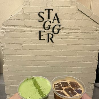 Stagger Coffee - Double matcha and coffee latte - Coffee & Tea Near Me - Los Angeles, California Stagger Coffee - Double matcha and coffee latte - Coffee & Tea Near Me - Los Angeles, California