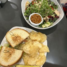 BLT with avocado & Thai Bowl with Salmon BLT with avocado & Thai Bowl with Salmon