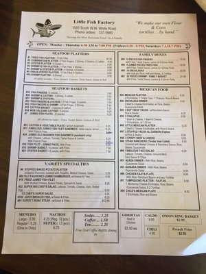 little fish factory 1555 s ww white rd san antonio tx restaurants mapquest little fish factory 1555 s ww white rd