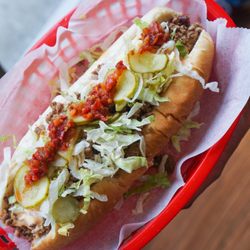 Lefty's Cheesesteak - Big Poppa Hoagie with Impossible Meat (captured by @a.bite.of.life)