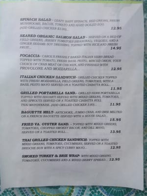 Menu photo 6 Freda's Cafe Cape May, NJ Menu photo 6 Freda's Cafe Cape May, NJ