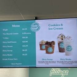Dirty Dough - Edmond - Menu 8/2023