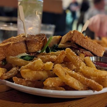 Pacific Coast Spirits - Duck burger with truffle fries - New American Near Me - Oceanside, California Pacific Coast Spirits - Duck burger with truffle fries - New American Near Me - Oceanside, California