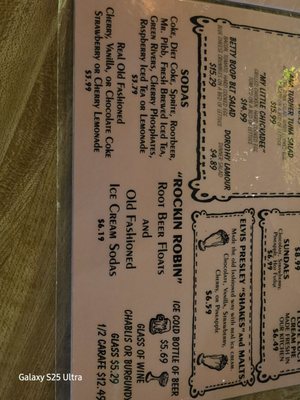 Menu photo 2 Peggy Sue's 50's Diner Yermo, CA Menu photo 2 Peggy Sue's 50's Diner Yermo, CA
