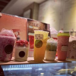 7 TEA - See all the fruit shown on top of their pudding here - but our mango one didn't come with any fruit :(