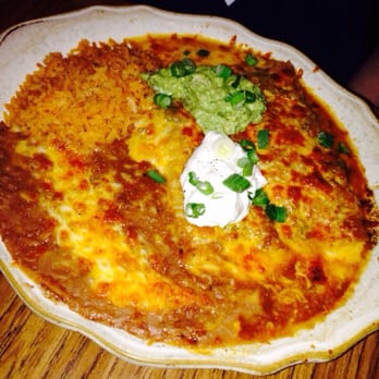 Azteca - Cheese enchiladas with rice and beans! Very good red sauce. - Mexican Near Me - Garden Grove, California Azteca - Cheese enchiladas with rice and beans! Very good red sauce. - Mexican Near Me - Garden Grove, California