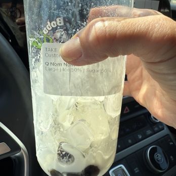 Qtea Boba - "Easy ice" , and this is after some had melted too! - Bubble Tea Near Me - Sherman Oaks, California