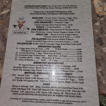 The Stuffed Pig - Menu - Breakfast & Brunch Near Me - Marathon, Florida