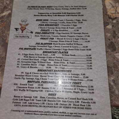 Menu photo 5 The Stuffed Pig Marathon, FL Menu photo 5 The Stuffed Pig Marathon, FL