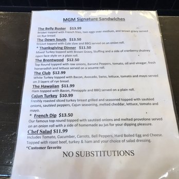 MGM Roast Beef - Menu. - Sandwiches Near Me - Washington, DC, District of Columbia MGM Roast Beef - Menu. - Sandwiches Near Me - Washington, DC, District of Columbia