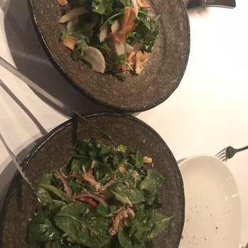 Vintners Bar & Grill - The two vegan options: Jerusalem artichoke (minus cheese) and prawn salad (minus prawns) - Bars Near Me - Angaston, SA
