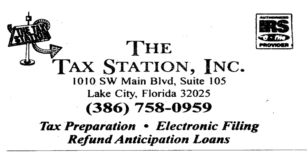 TAX STATION Updated August 2024 1010 SW Main Blvd, Lake City