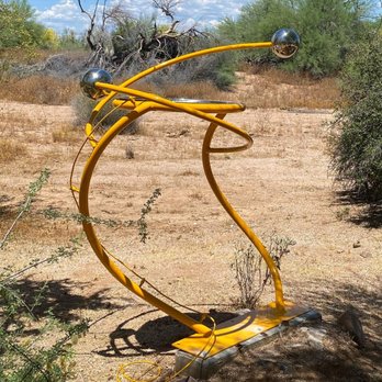 Fry Fabrications - A unique take on a bird bath.  I provided the space, set him free with artistic license, and I could not be more pleased! - Metal Fabricators Near Me - Tempe, Arizona