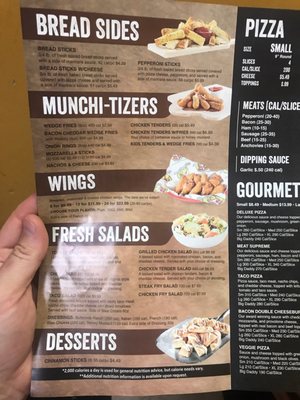 Menu photo 4 Fox's Pizza Den Front Royal, VA
