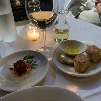 Lupa - Bastianich wine with a complimentary amuse buche meatball & fresh bread with oil and herbs, - Italian Near Me - New York, New York
