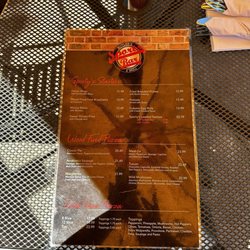Butler's Sports Bar - One side of the menue