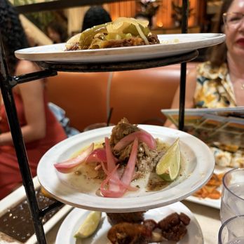 Havana Central - Tower with Ropa Vieja, Pernil, and Pork bites. The first two were delicious. The last was a little dry. - Cuban Near Me - New York, New York
