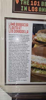 Menu photo 1 Los Dorados LA Los Angeles, CA