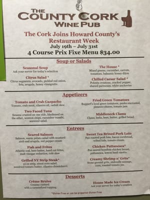 Menu photo 6 The County Cork Wine Pub Eldersburg, MD