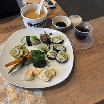 Seabutter - Laguna Beach - Vegan medley, Agedashi Tofu, Miso Soup - Japanese Near Me - Laguna Beach, California Seabutter - Laguna Beach - Vegan medley, Agedashi Tofu, Miso Soup - Japanese Near Me - Laguna Beach, California