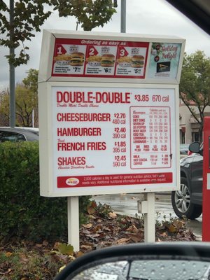 Menu photo 6 In-N-Out Burger Fresno, CA Menu photo 6 In-N-Out Burger Fresno, CA